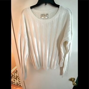 Never worn but no tags, white sweater.